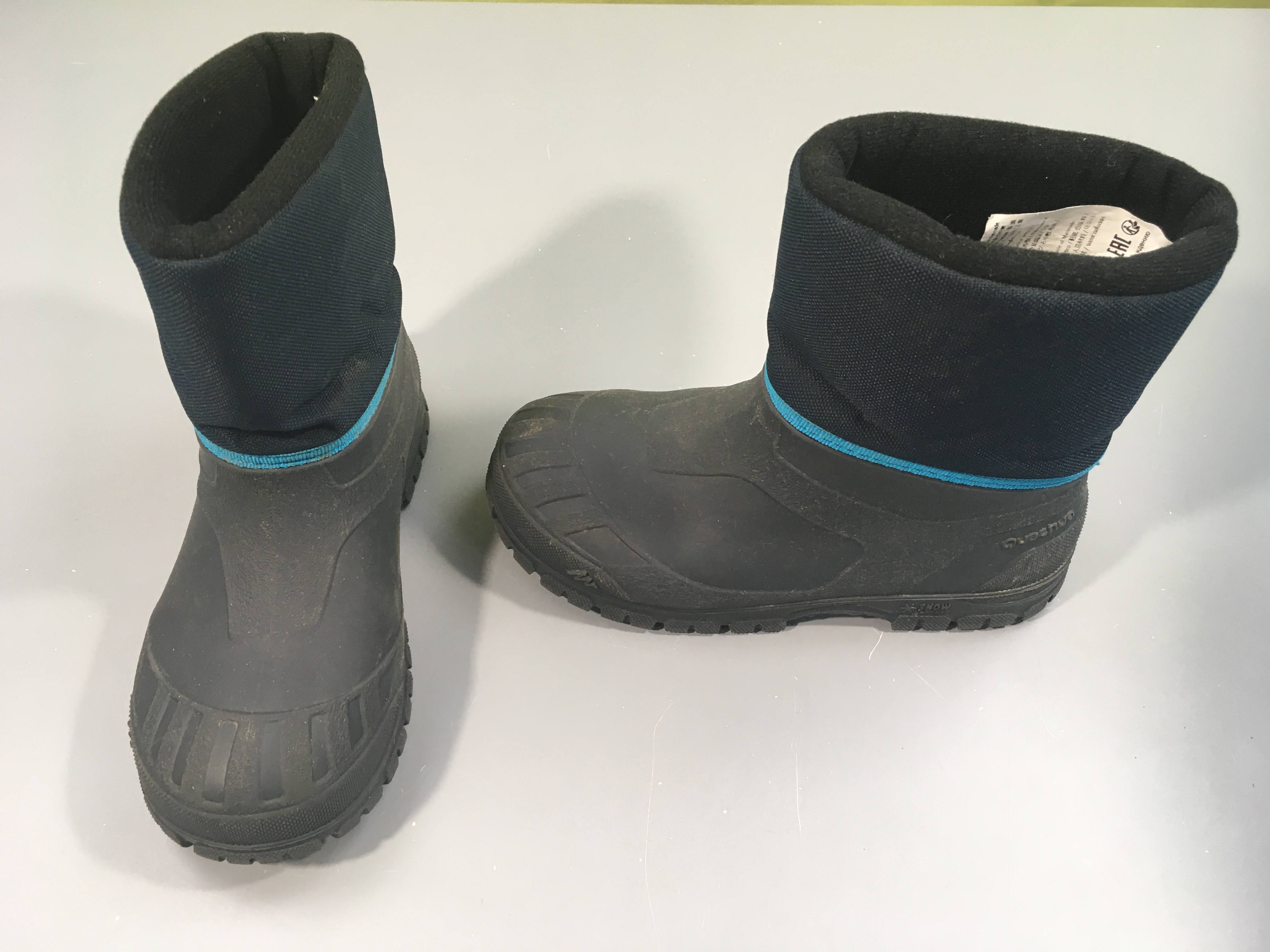 Botte de neige gris-bleu marine  