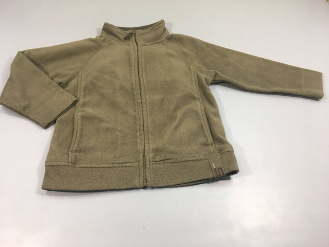Polar zippé kaki, moins cher chez Petit Kiwi