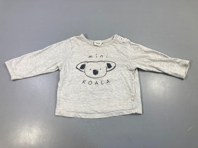 T-shirt m.l gris koala mini, moins cher chez Petit Kiwi