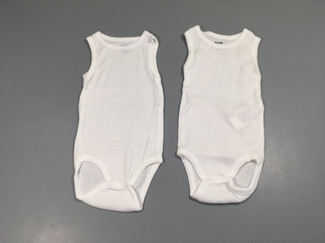 2 Bodies s.m blanc, moins cher chez Petit Kiwi