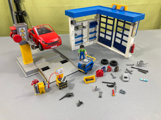 Garage Automobile - 70202 City Life, +4a manque juste le casque du personnage, moins cher chez Petit Kiwi