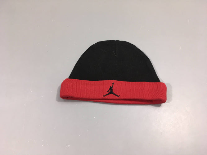 Bonnet jersey noir/rouge Jordan, moins cher chez Petit Kiwi