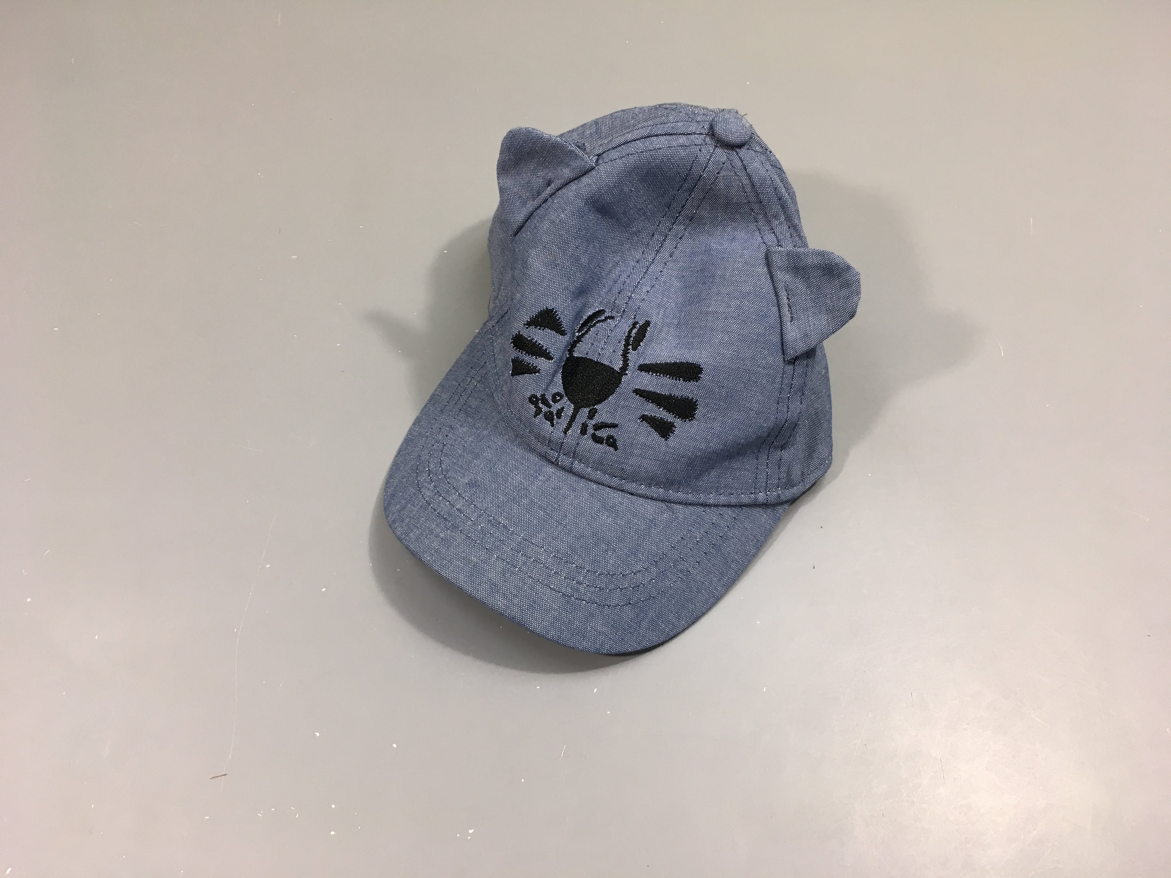 Casquette denim tigre, 6-12m