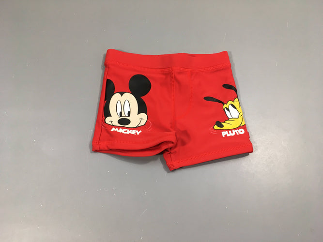 Maillot boxer rouge Mickey, moins cher chez Petit Kiwi
