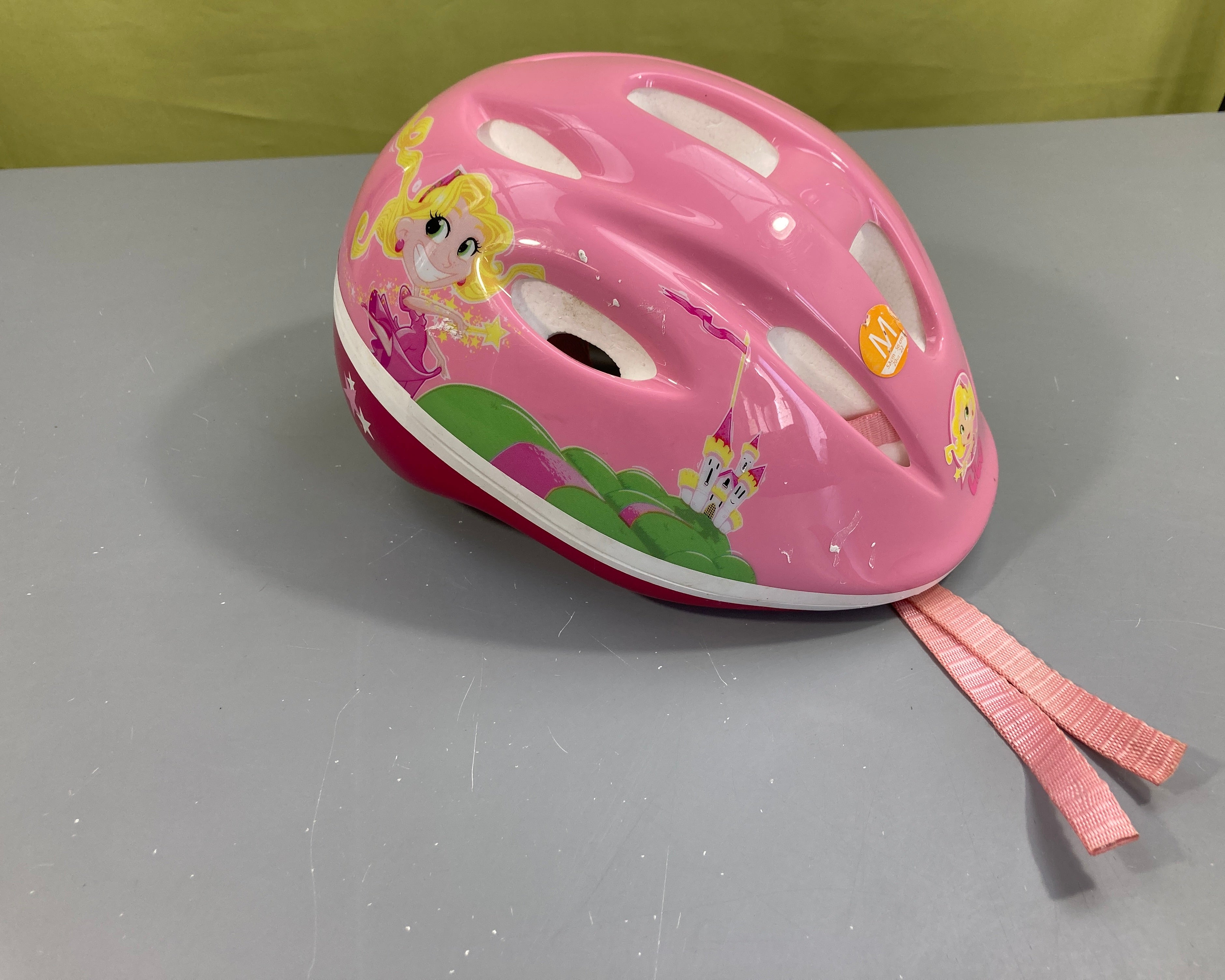 Casque vélo rose princesse, B-twin, 52-56cm