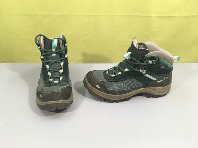 Bottines de randonnées Waterproof gris-turquoise, moins cher chez Petit Kiwi