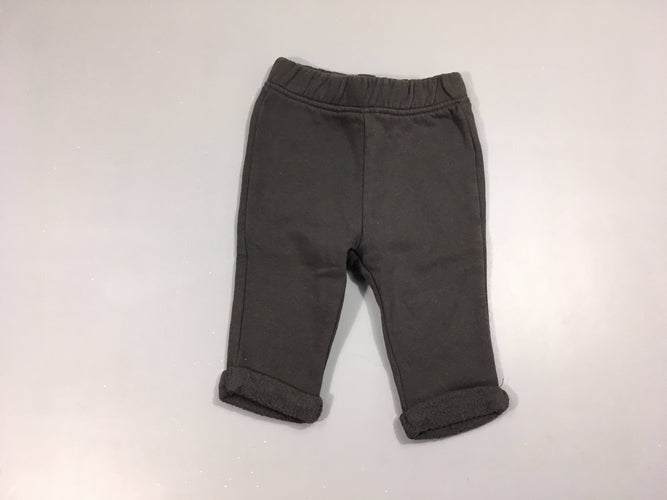 Pantalon molleton gris foncé, moins cher chez Petit Kiwi