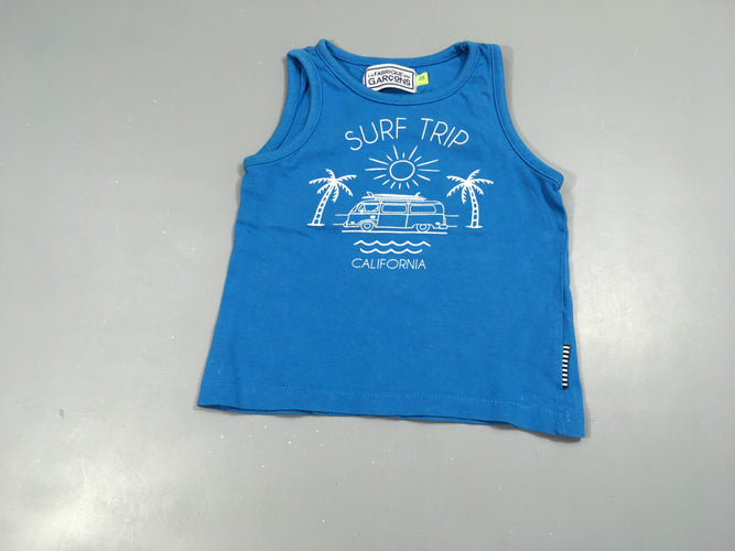 Débardeur bleu Surf, moins cher chez Petit Kiwi
