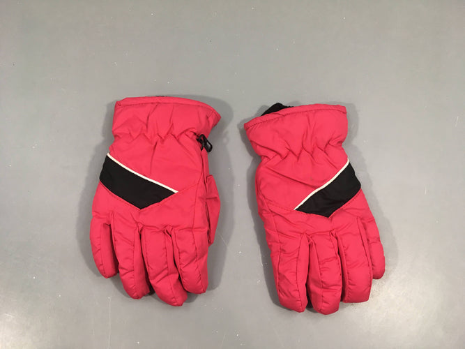 Gants de ski rose-noir Thermolate, moins cher chez Petit Kiwi