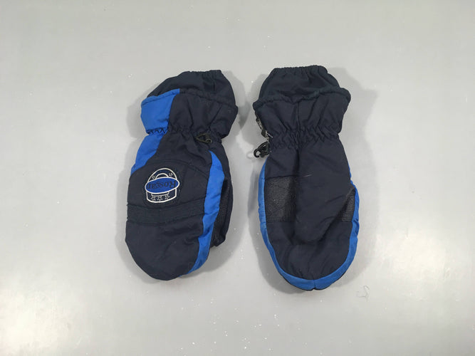 Moufles noires-bleues Thermolite Rosgan, moins cher chez Petit Kiwi