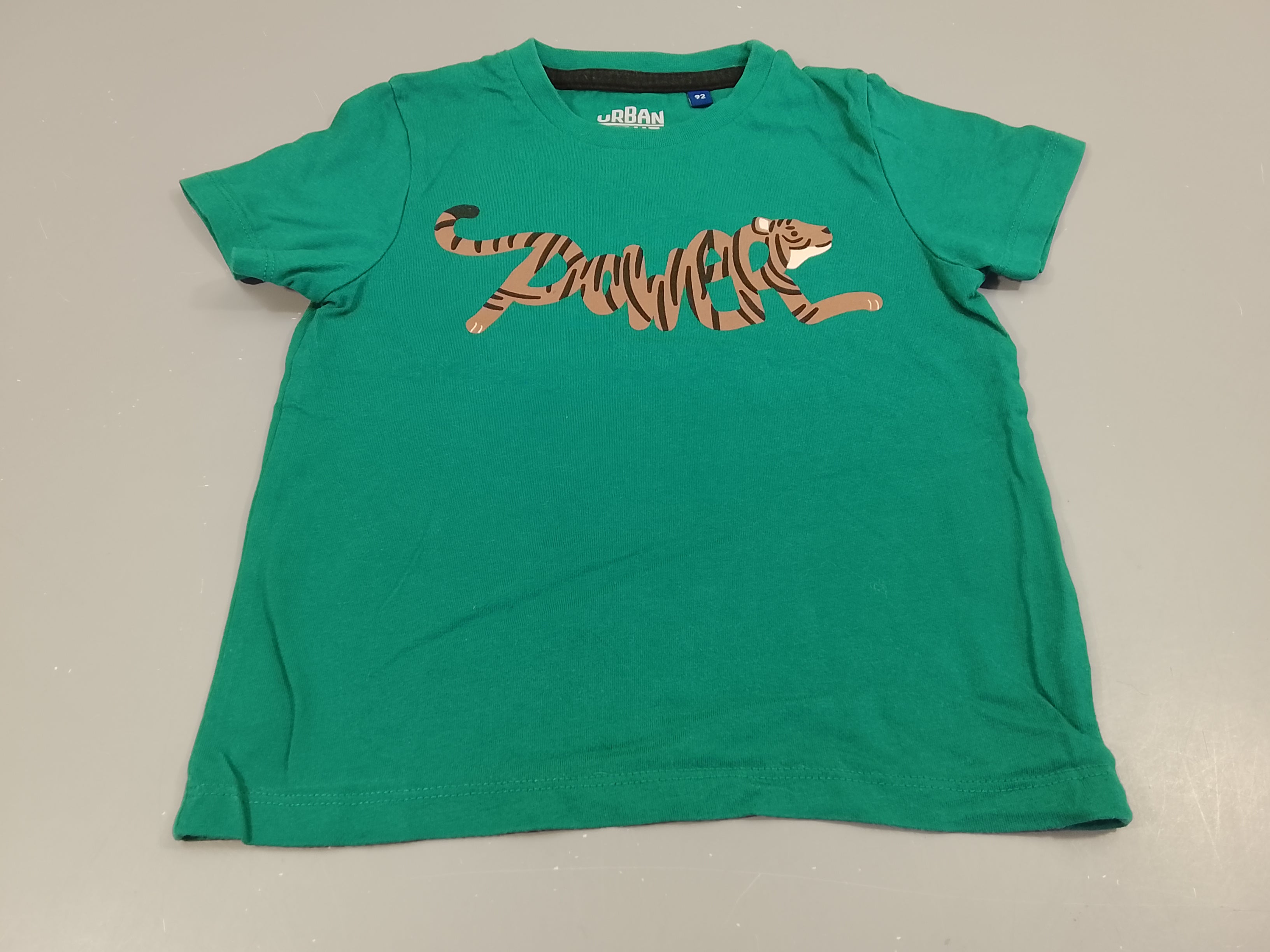 T-shirt m.c vert tigre 