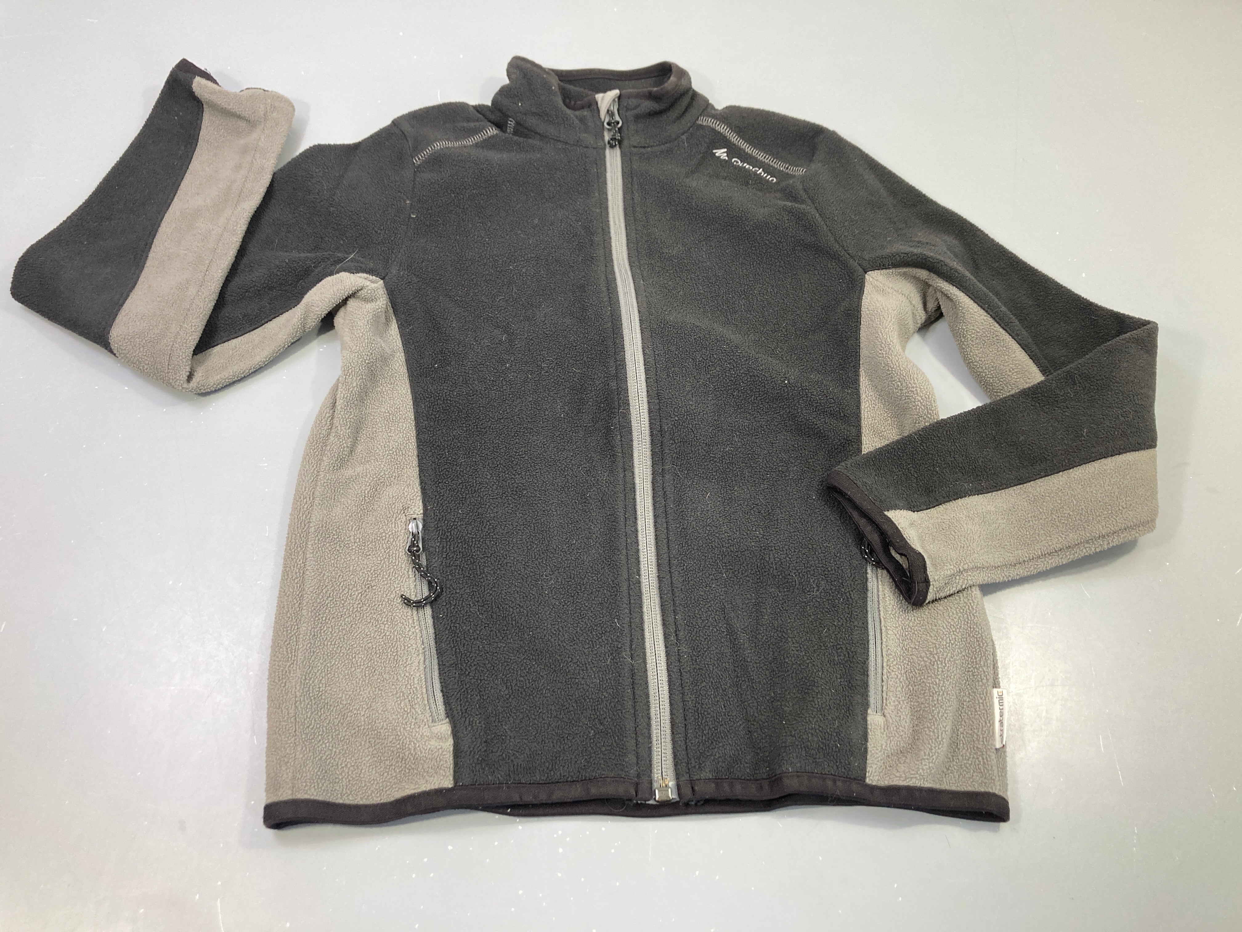 Polar zippé  noir et gris