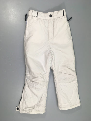 Pantalon de ski blanc cassé Snowpeak, moins cher chez Petit Kiwi