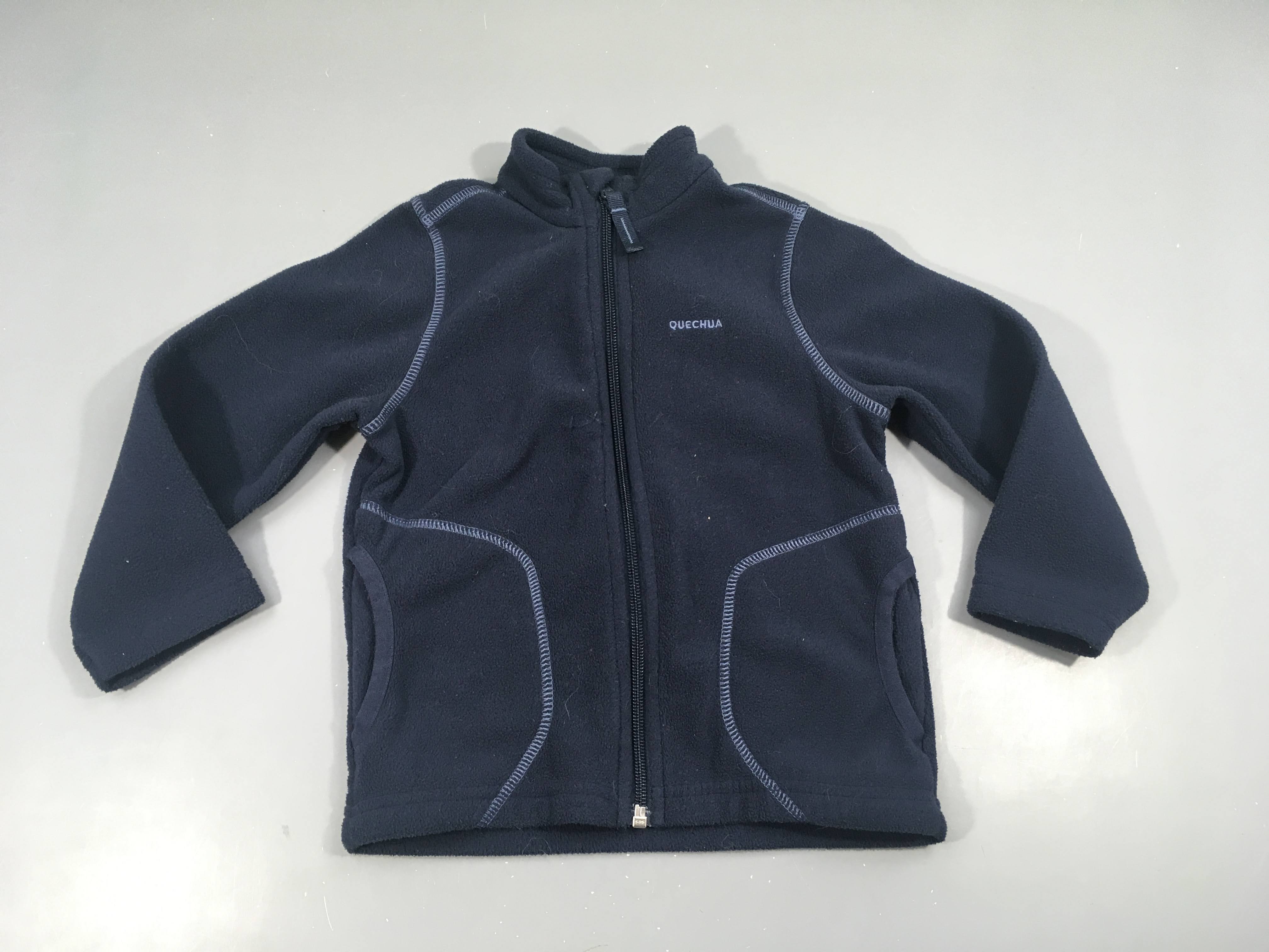 Polar zippé bleu foncé