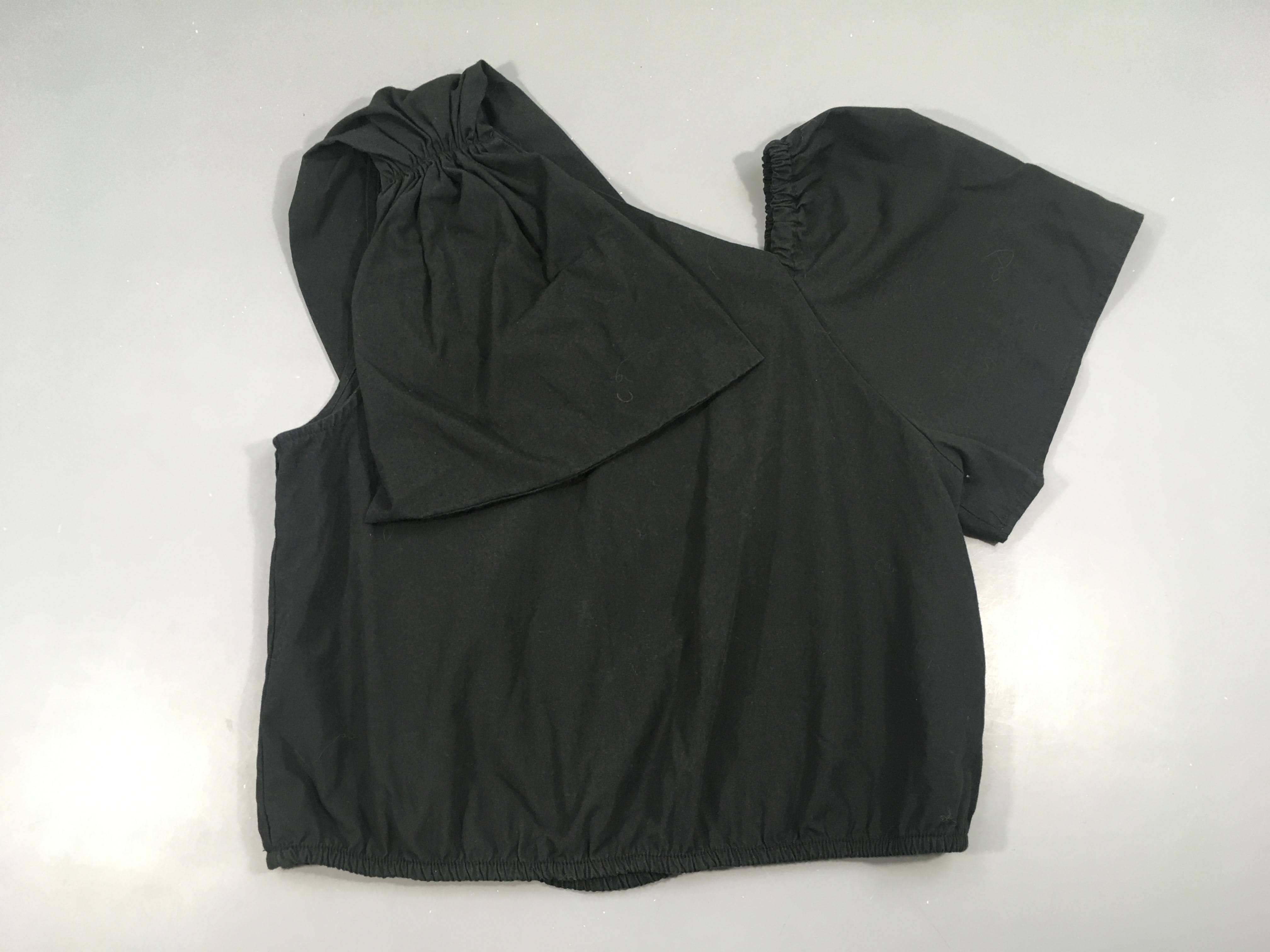 Blouse courte m.c noeud sur l'épaule