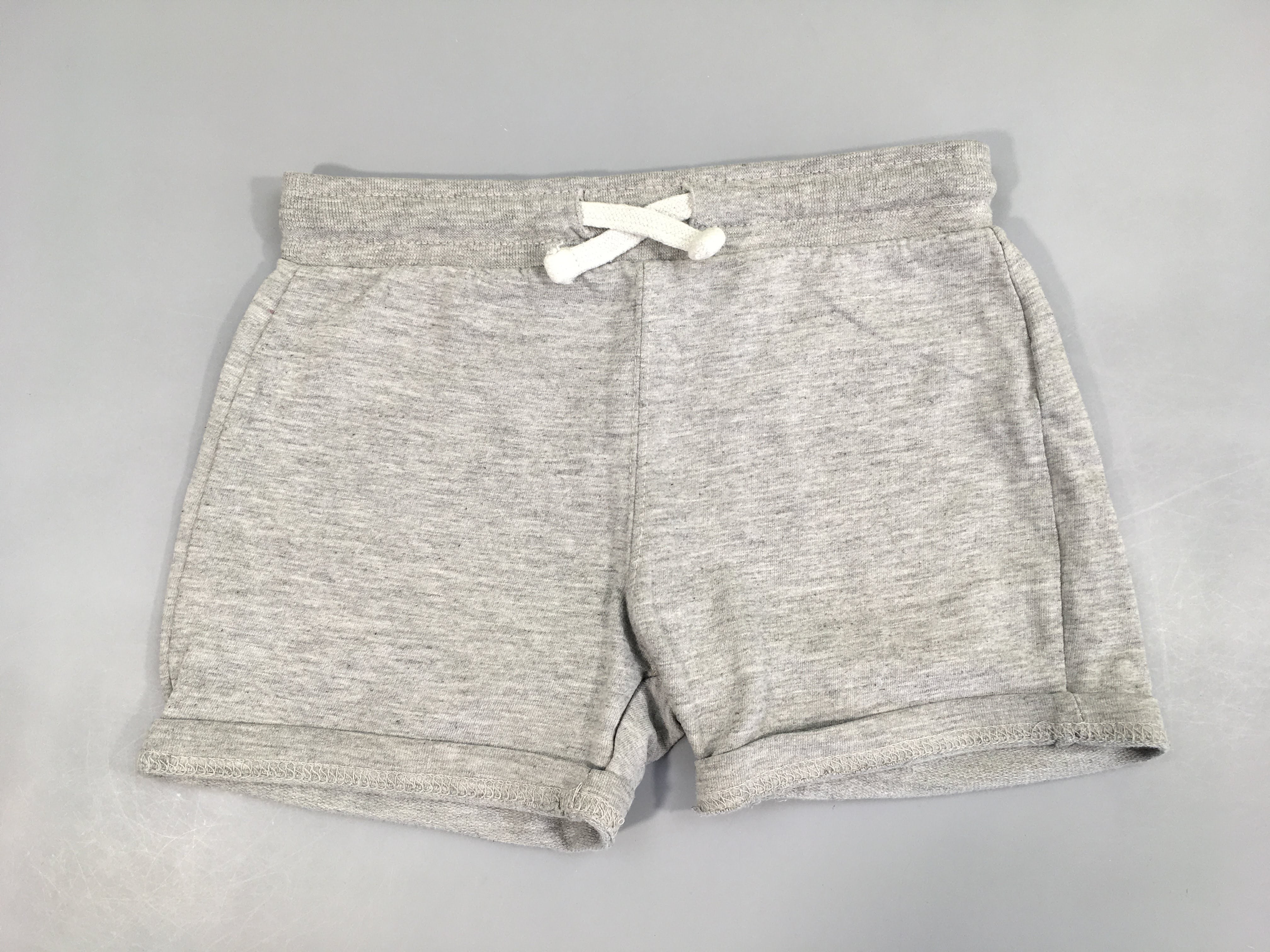 Short molleton gris chiné