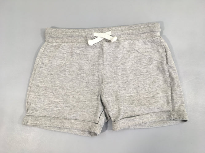 Short molleton gris chiné, moins cher chez Petit Kiwi