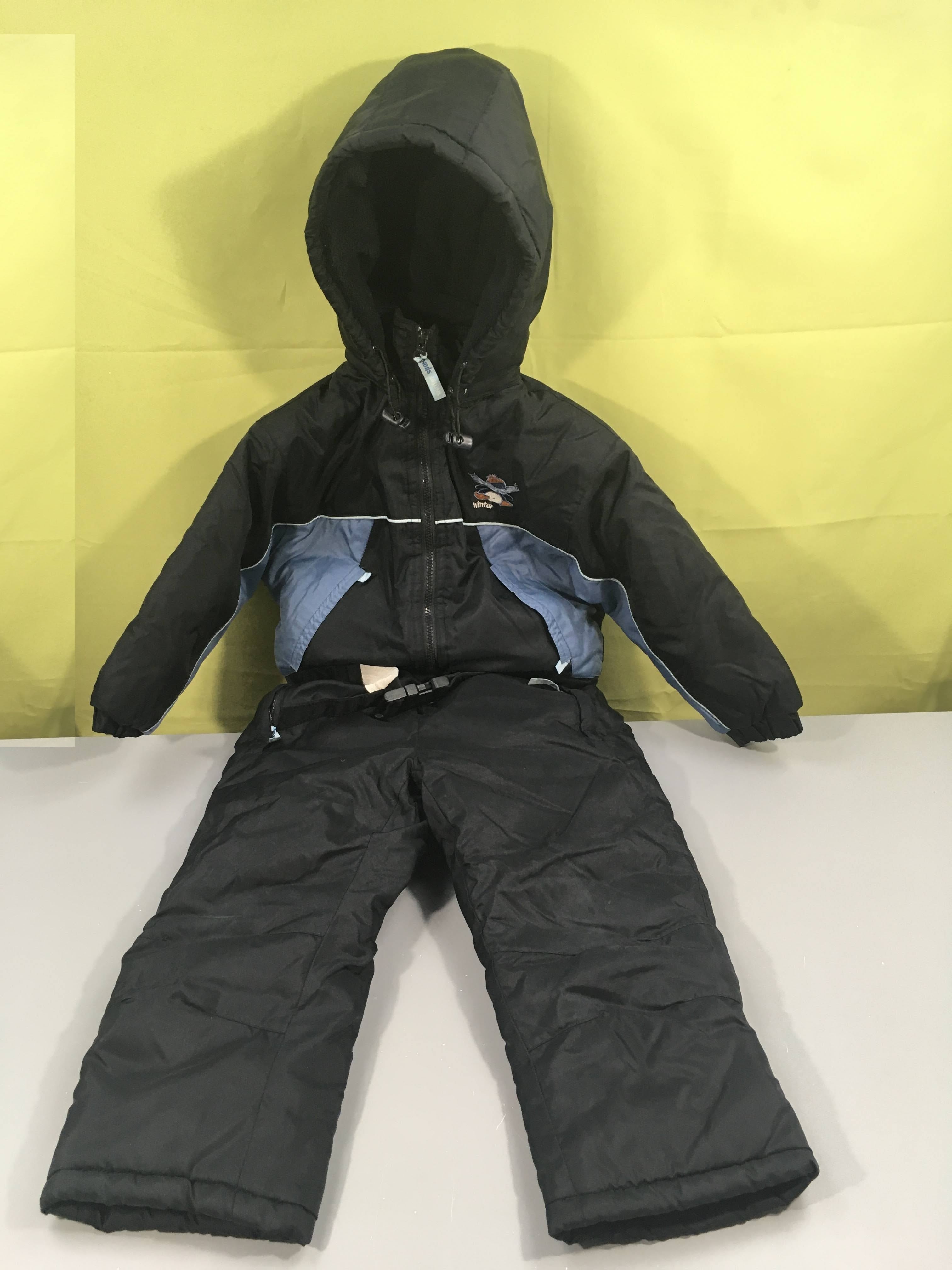 Combinaison bleu marine/bleu pingouin à capuche, Cicerone, élastiques usés