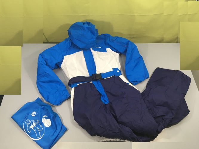 Combinaison bleu à capuche Evoride, Wed'ze, moins cher chez Petit Kiwi