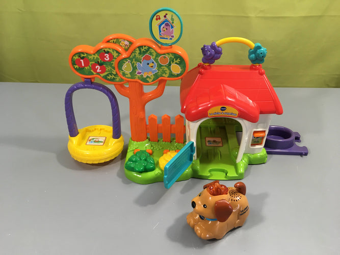 Tut Tut Animo-La niche à surprises avec son chien Filou-Fonctionne, moins cher chez Petit Kiwi
