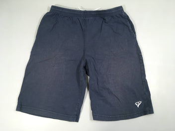 Bermuda jersey bleu-Légèrement bouloché