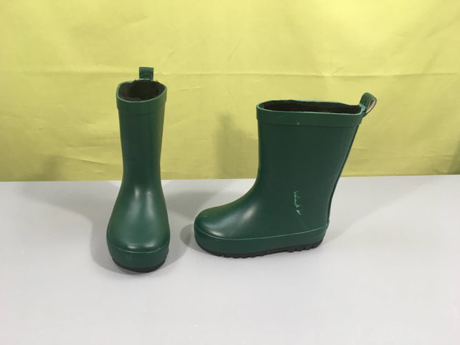 Bottes de pluie vertes fourrées, 24, moins cher chez Petit Kiwi