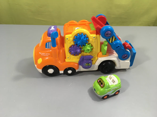 Tut Tut Bolides Mon super camion transporteur avec Timothée Super cabriolet-Fonctionne, moins cher chez Petit Kiwi