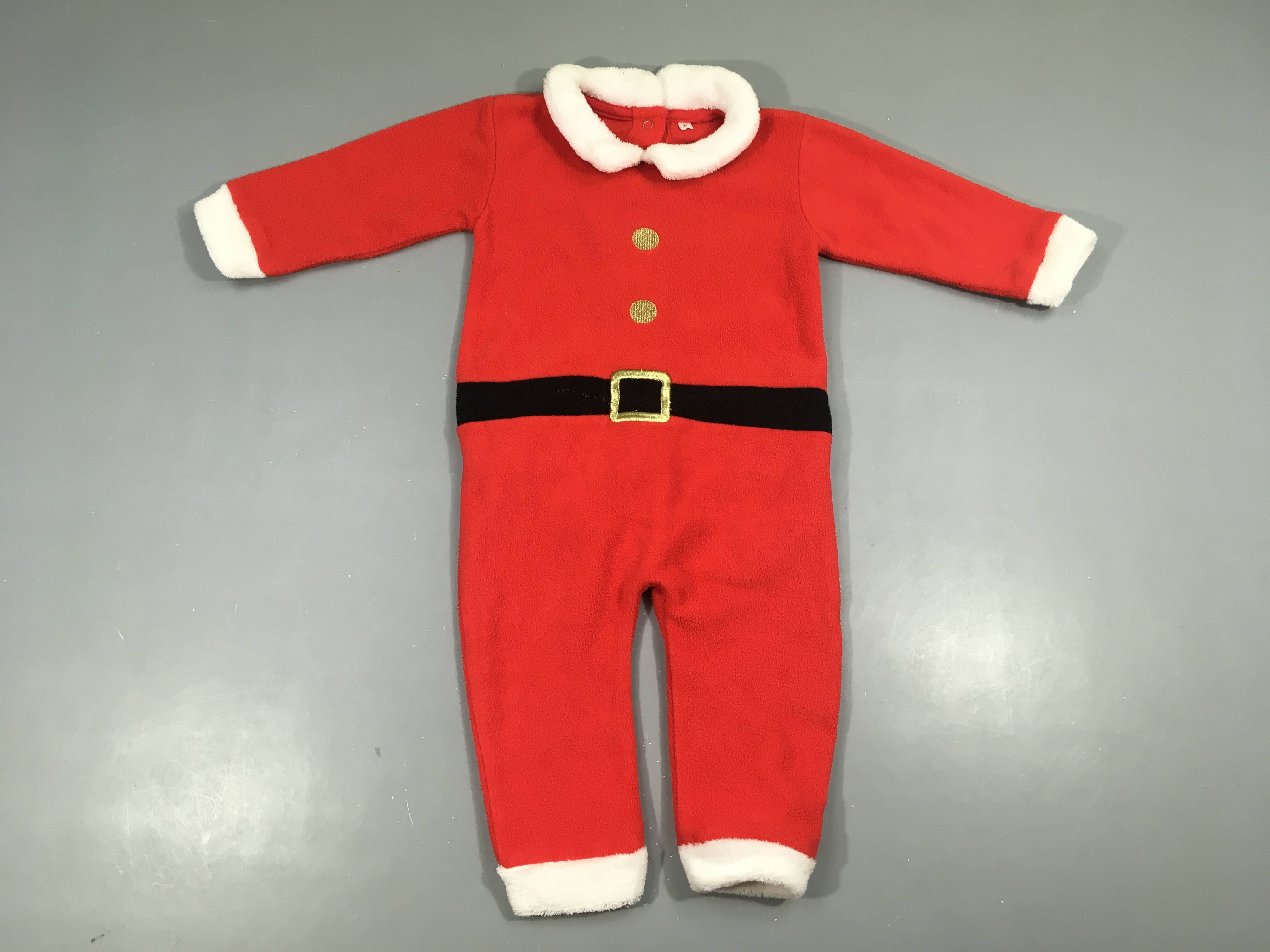 Combinaison polar rouge Noël