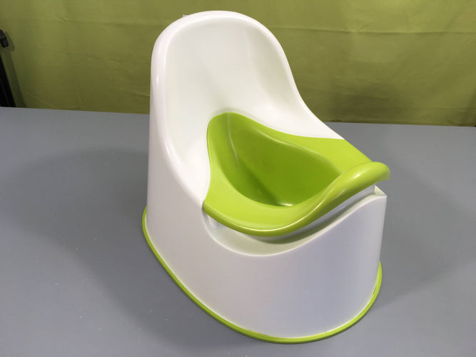 Ikea petit pot blanc/vert LOCKIG, moins cher chez Petit Kiwi