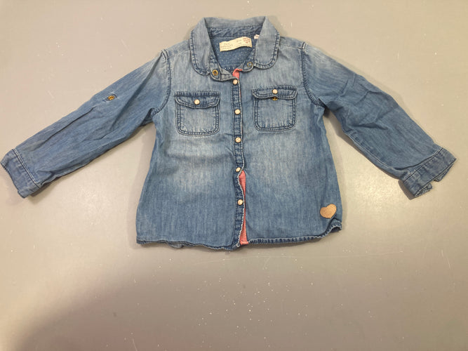 Chemisier denim, moins cher chez Petit Kiwi
