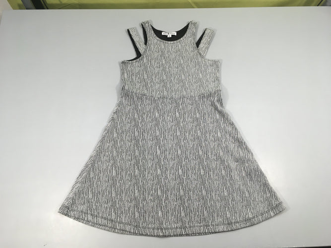Robe s.m molleton irisé argenté, moins cher chez Petit Kiwi