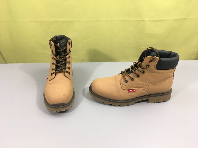 Bottines beiges hautes lacets Levi's, 38, moins cher chez Petit Kiwi