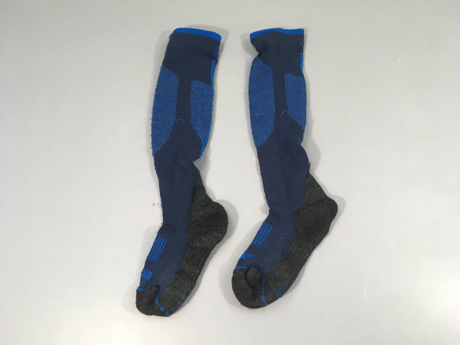 Chaussettes de ski bleu foncé Wed'ze, 35-38, moins cher chez Petit Kiwi