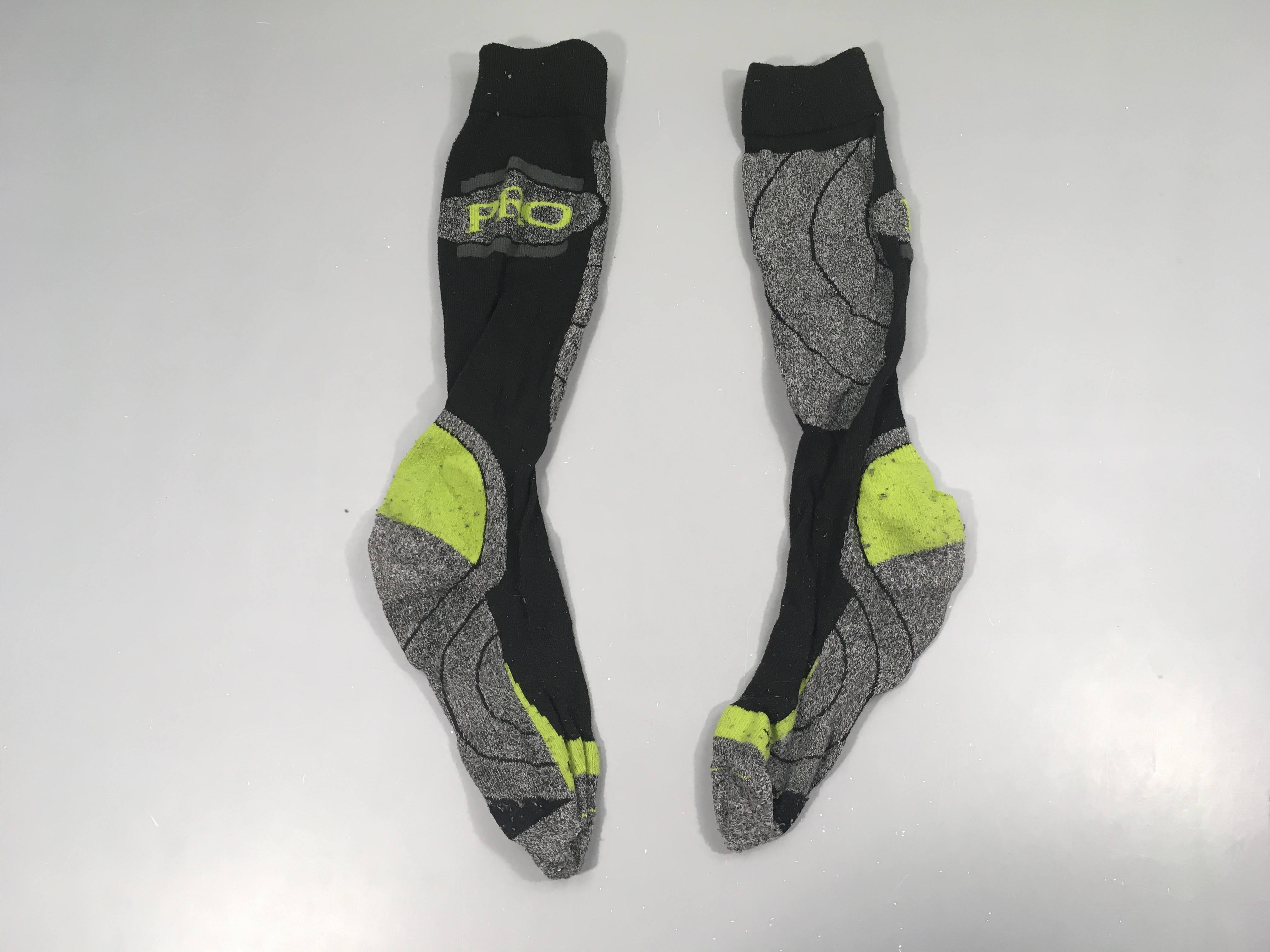 Chaussettes de ski noir/gris pro