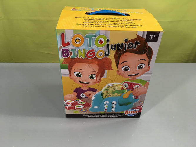 Loto Junior +3a- Complet-Griffouillage sur 1 face de la boîte, moins cher chez Petit Kiwi