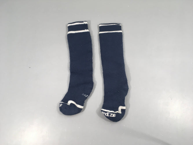 Chaussettes bleu foncé Wed'ze 35-38, moins cher chez Petit Kiwi