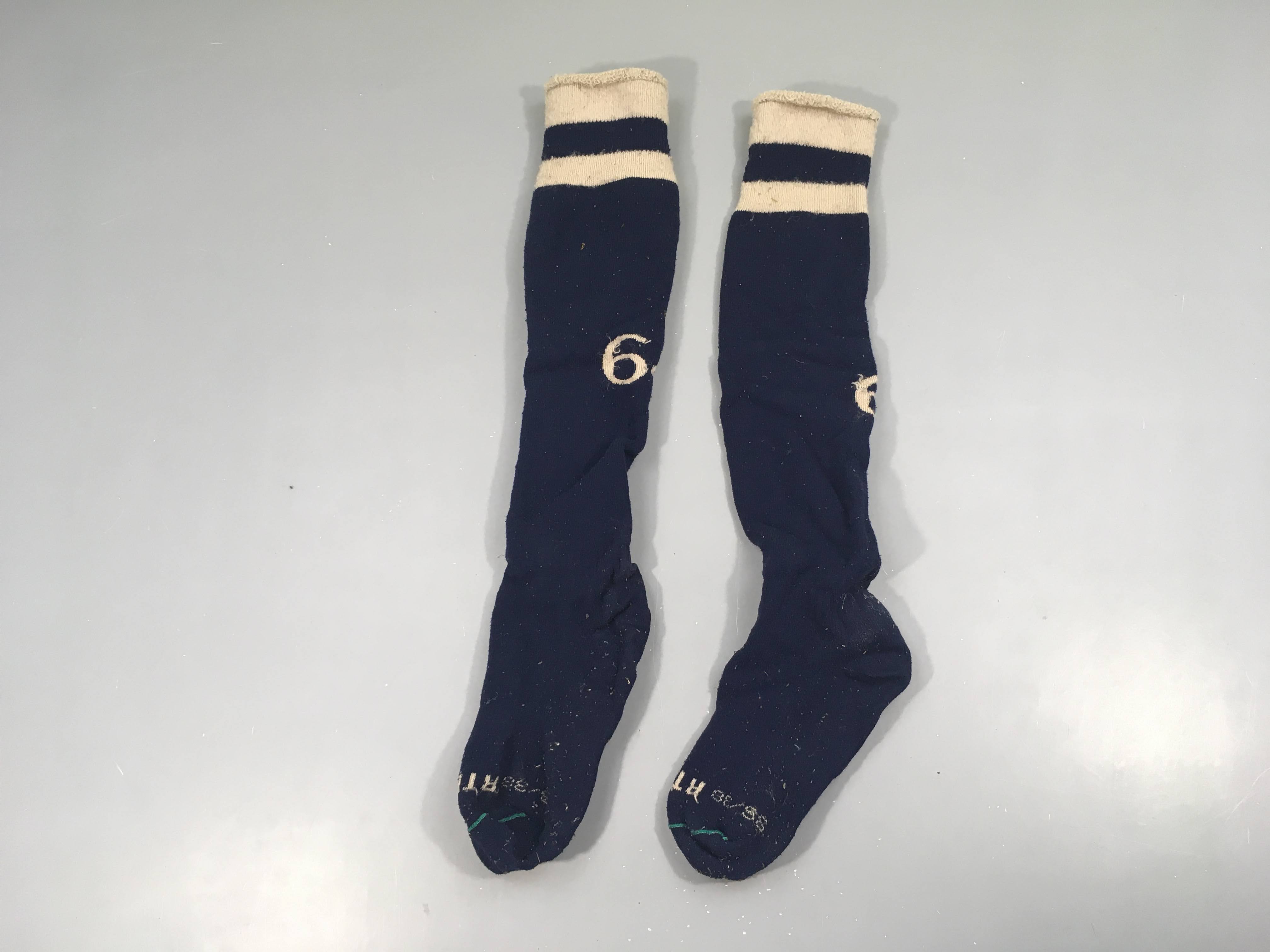 Chaussettes bleu foncé Atek, 36-38 boulochées