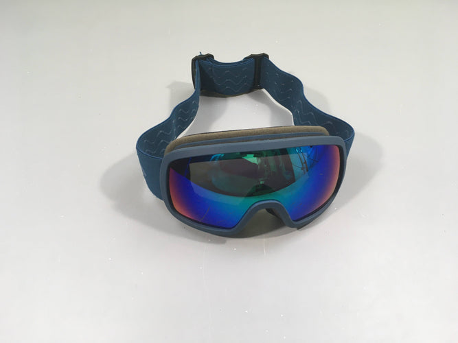 Masque de ski bleu foncé, griffes sur l'avant, moins cher chez Petit Kiwi