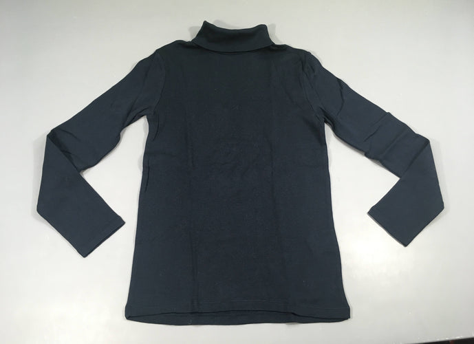 T-shirt m.l bleu foncé col roulé, moins cher chez Petit Kiwi