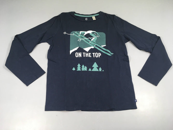 T-shirt m.l bleu foncé ski on the top, moins cher chez Petit Kiwi