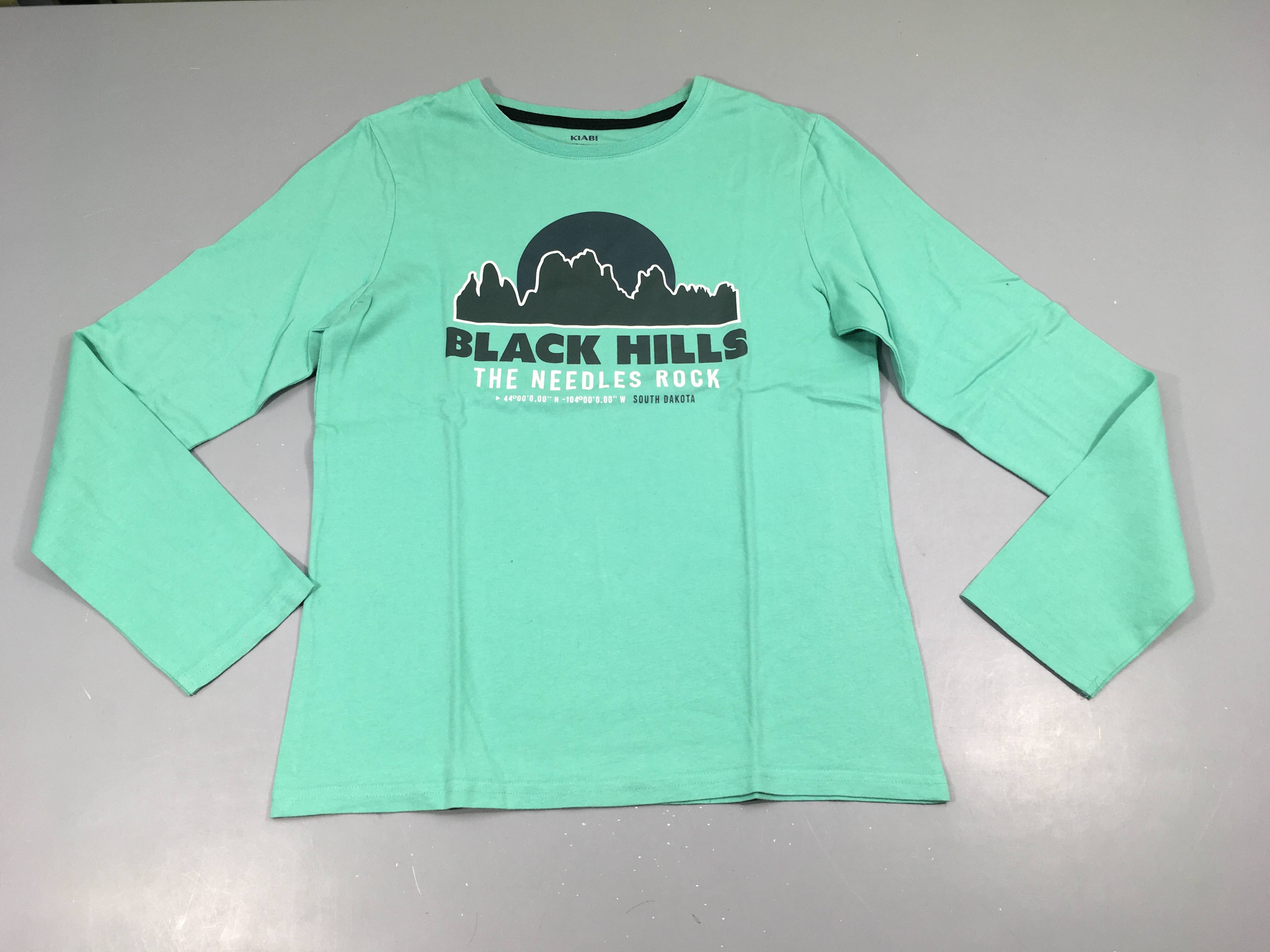 T-shirt m.l vert black hills