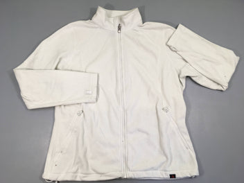 Polar zippé blanc The North Face