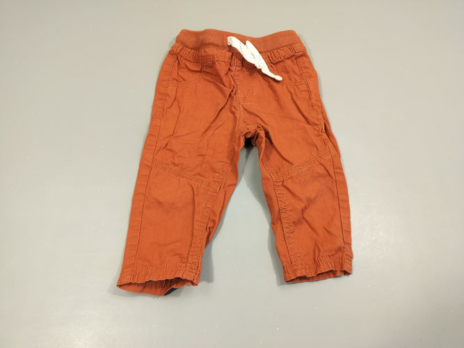 Pantalon  brun clair  100% coton, moins cher chez Petit Kiwi