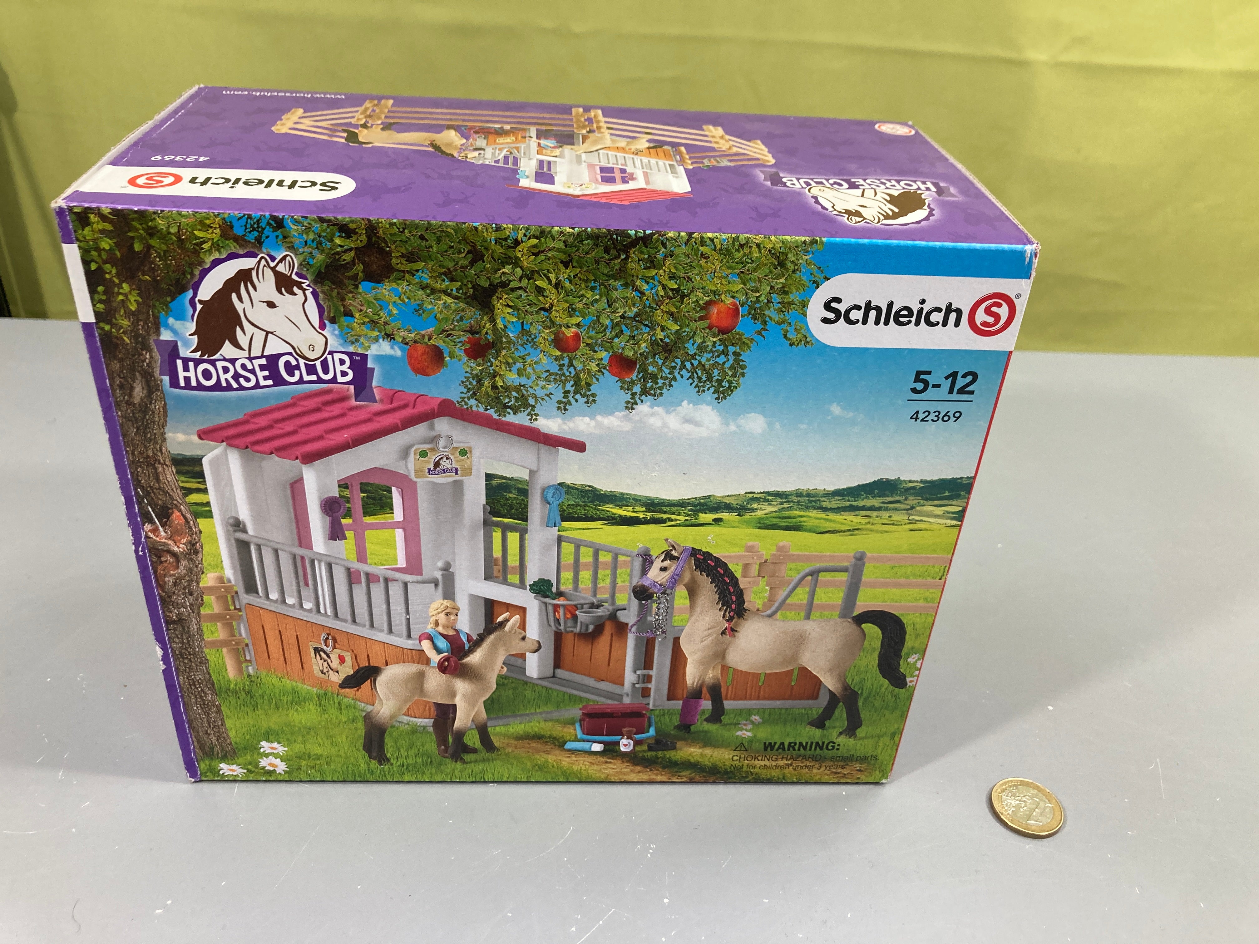 Schleich-Box avec Chevaux Arabes/Soigneuse de Chevaux Manque juste le licole! 5-12a