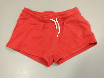 Short molleton rouge 60% coton 40% polyester