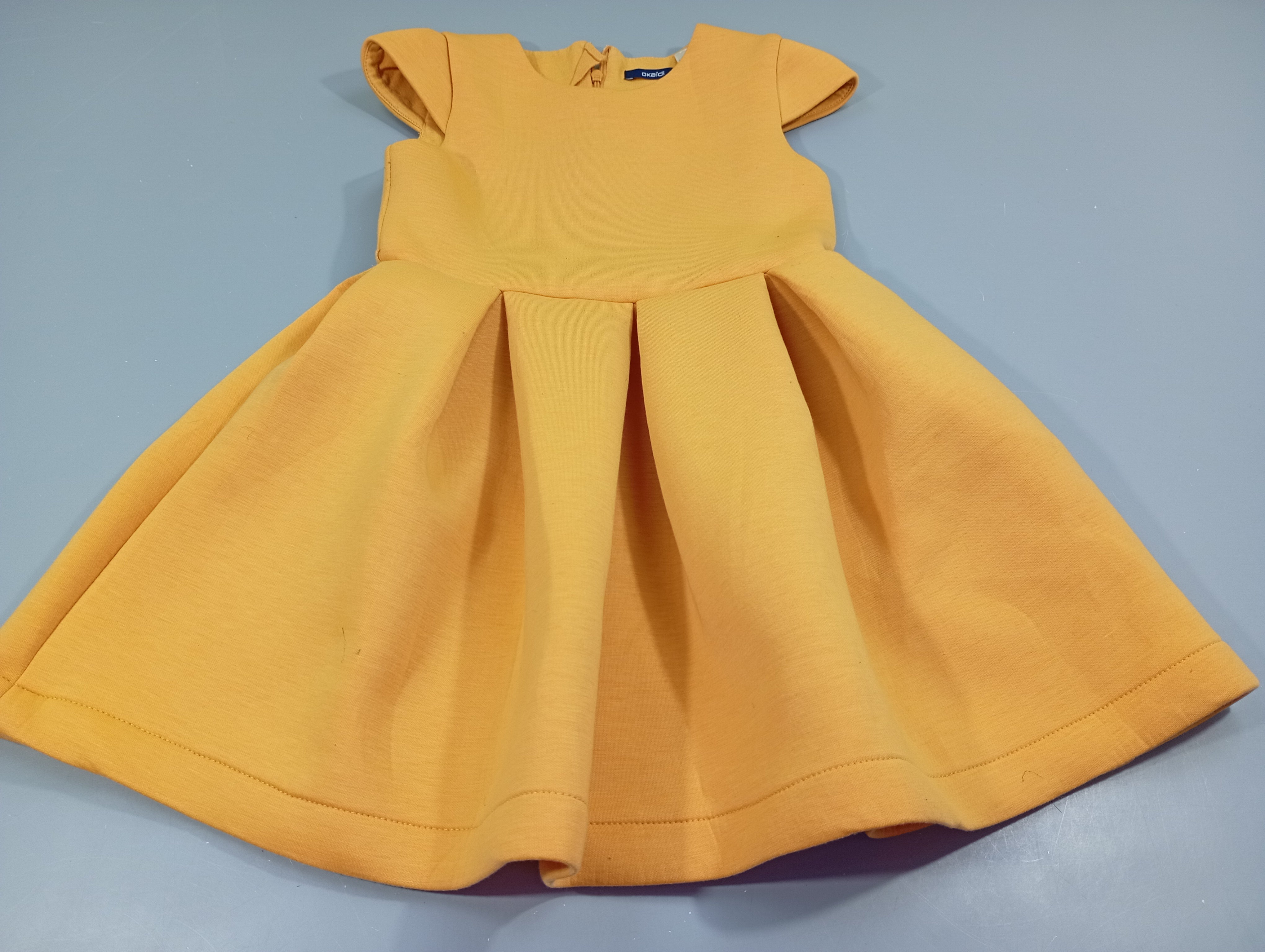 Robe m.c jaune moutarde
