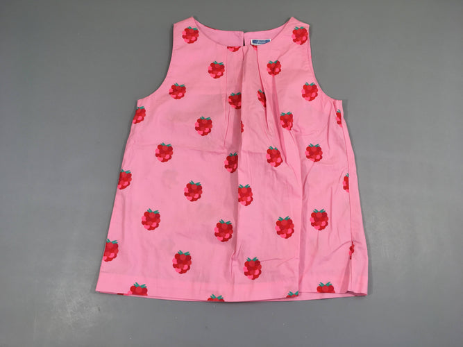 Blouse s.m rose framboises, moins cher chez Petit Kiwi