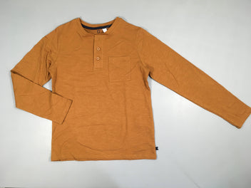 T-shirt m.l ocre flammé poche