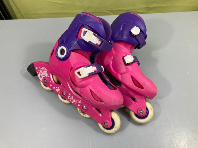 Rollers Oxelo Play 3   32-34 Marques d'usure++, moins cher chez Petit Kiwi