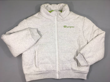 Blouson textile ouatiné gris chiné Champion